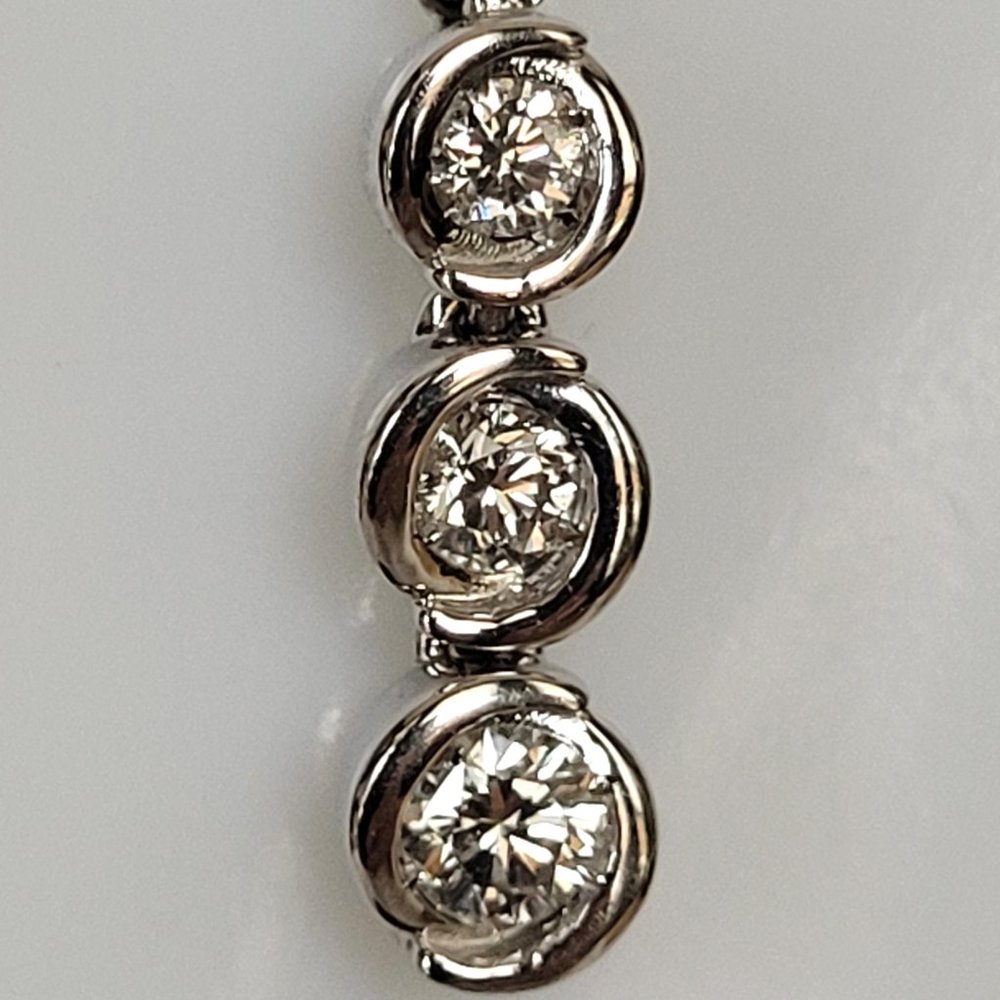 Chimento 18K White Gold Diamond Lavalier Necklace